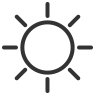 Icon representing anti-yellowing protection, indicating resistance to discoloration over time.