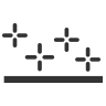 Icon representing scratch resistance, typically showing a surface being protected from scratches.